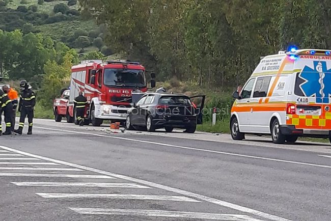 La scena dell'incidente al bivio per Galtellì