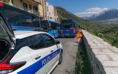 La scena dell'incidente (foto Cronache Nuoresi)