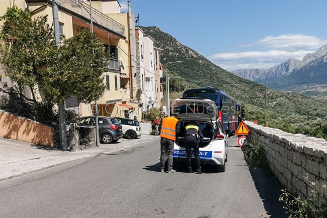 La scena dell'incidente (foto Cronache Nuoresi)