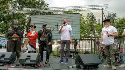 Cagliari, una rappresentanza di Mamoiada alla manifestazione delle Magliette bianche