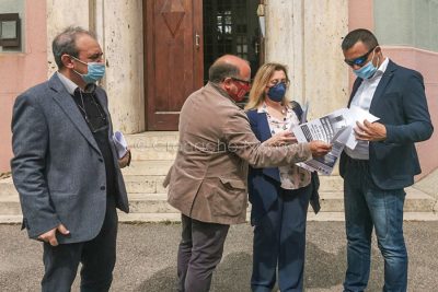 Nuoro, sindacati in piazza per la sicurezza sul lavoro (foto S.Meloni)