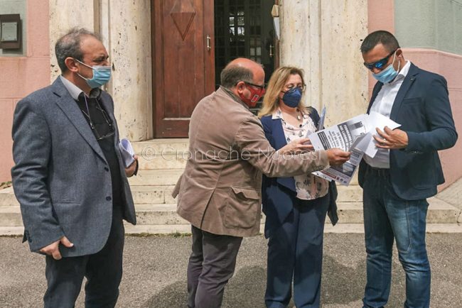 Nuoro, sindacati in piazza per la sicurezza sul lavoro (foto S.Meloni)