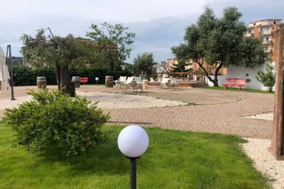 Uno scorcio del parco di via Trieste