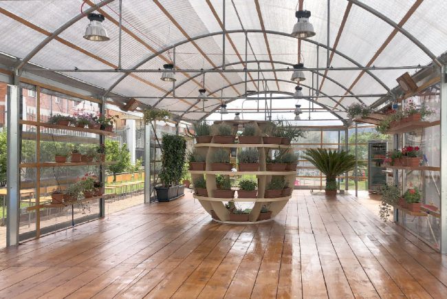 Uno scorcio del parco di via Trieste