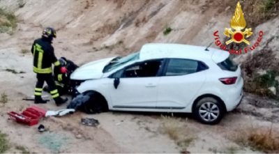 L'auto dopo l'incidente