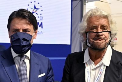 Beppe Grillo e Giuseppe Conte