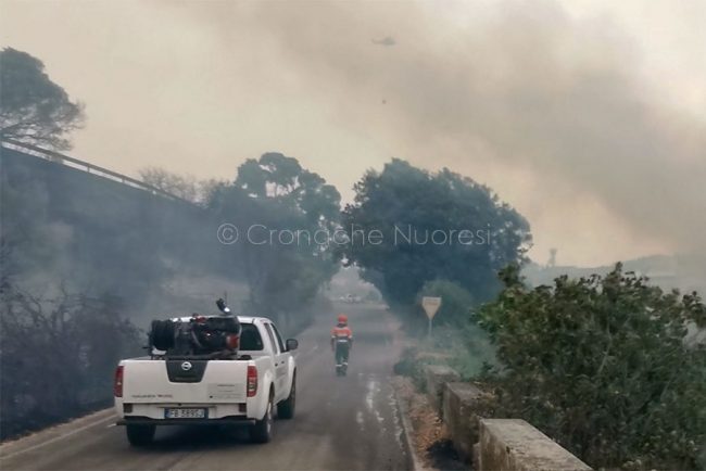 Incendio a Scano Montiferro (foto S.Novellu