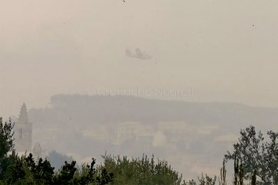 Incendio a Scano Montiferro (foto S.Novellu