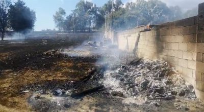 Incendio a Su Berrinau