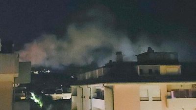 Incendio in via Don Bosco