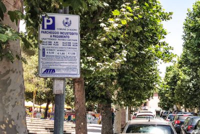 Nuoro, tariffe dei parcheggi ai Giardini (foto S.Novellu)