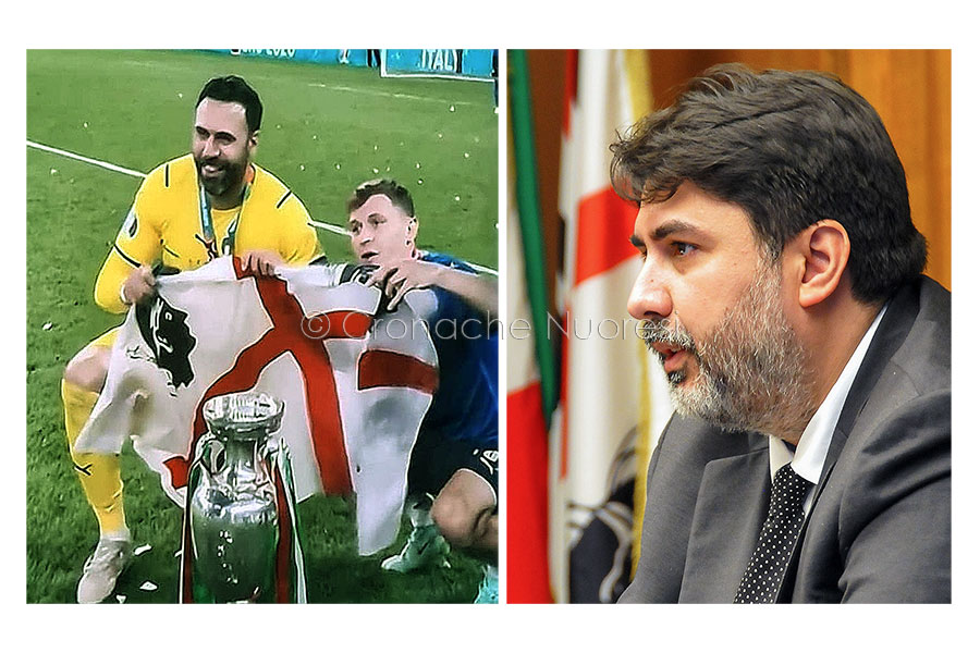 Solinas ringrazia Barella e Sirigu: “Avete mostrato l’orgoglio sardo a Wembley”