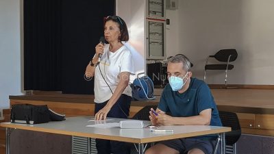 Un momento dell'assemblea a Bauladu
