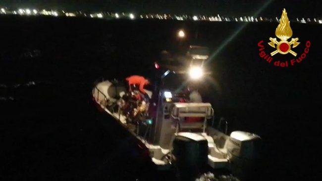 Vigili del fuoco. Le ricerche del disperso