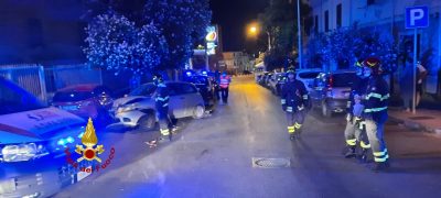 Sassari, la scena dell'incidente