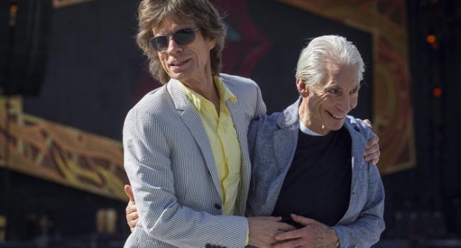 Mick Jagger e Charlie Watts