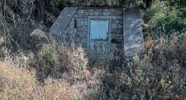 Deposito al parco di Sedda 'e Ortai