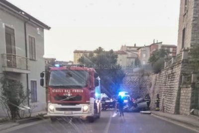 Fonni, la scena dell'incidente