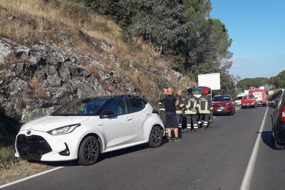 La scena dell'incidente