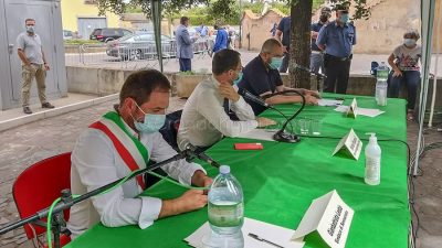 L'incontro di oggi a Sennariolo con il ministro Patuanelli (foto PGV)