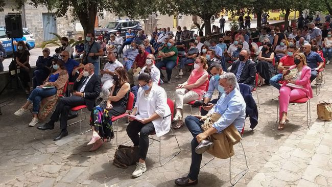 L'incontro di oggi a Sennariolo con il ministro Patuanelli (foto PGV)