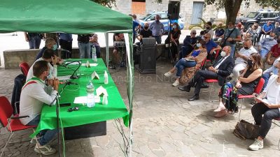L'incontro di oggi a Sennariolo con il ministro Patuanelli (foto PGV)