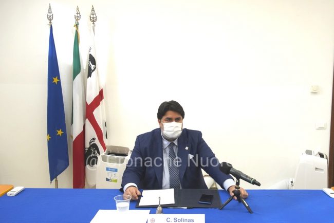 Cuglieri. Il presidente della RAS Solinas incontra i sindaci del Montiferru dopo l'incendio (foto S. Novellu)