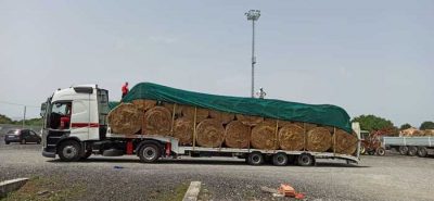 Il foraggio donato dalla Croce Rossa