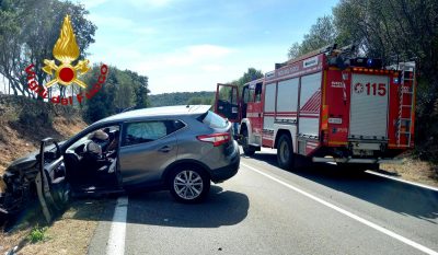 Il suv dopo lo schianto