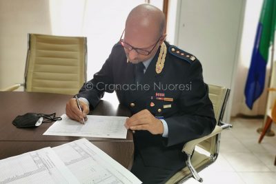 Il comandante Gioni Biagioni (foto Cronache Nuoresi)