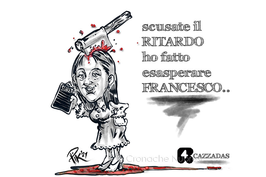 La vignetta sulla Palombelli del nuorese Pik diventa virale