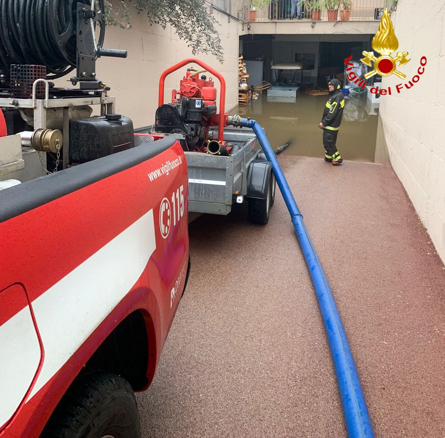 Maltempo. A San Teodoro: garage e cantine di strutture alberghiere allagati dalle forti precipitazioni