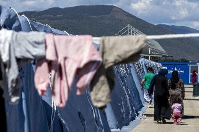 Centro di accoglienza della Croce Rossa per i profughi