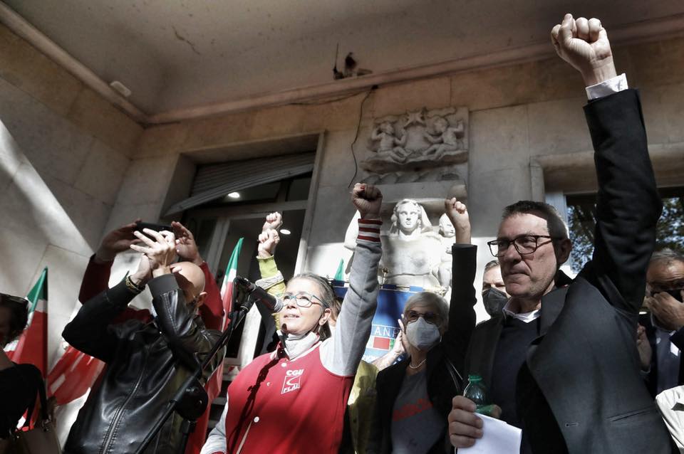 Collettivo Comunista (marxista-leninista) di Nuoro:  la Sede romana della CGIL assaltata e devastata da neofascisti e reazionari