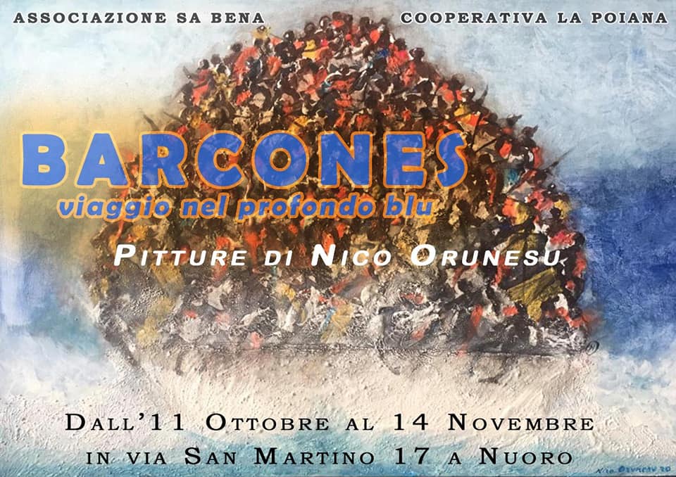 “Barcones – Viaggio nel profondo blù”: Le opere di Nico Orunesu in mostra al circolo Sa Bena