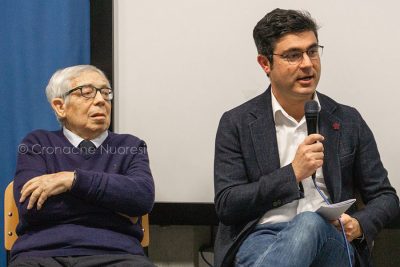 Due sindaci di Nuoro a confronto: Gonario Gianoglio e Andrea Soddu (foto S.Novellu)