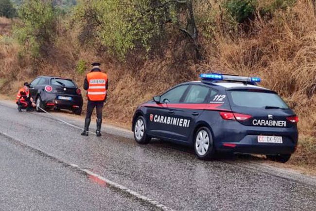 L'Alfa Romeo Mito dopo lo schianto