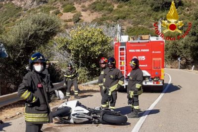 La scena dell'incidente mortale sulla Bosa Alghero