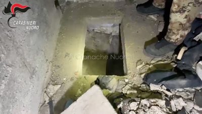L'interno del bunker di Arzana