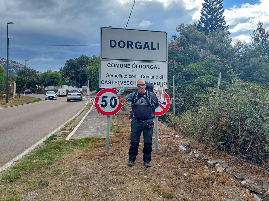 A piedi da Nuoro a Milano. Secondo giorno: arrivato a Dorgali