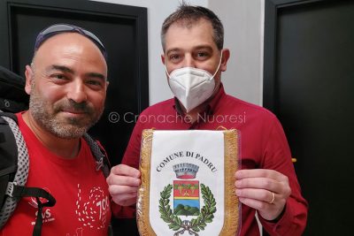 Renato Pischedda col sindaco di Padru Antonello Idini