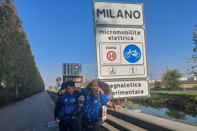 Renato Pischedda e Antonello Delogu all'arrivo a Milano