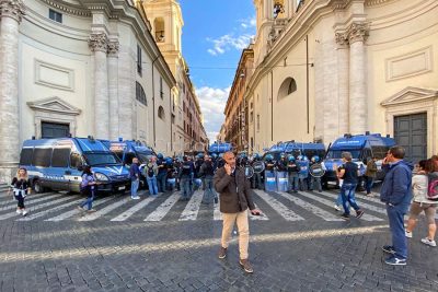 Un momento della manifestazione di di sabato a Roma (foto Filippo Sarti)