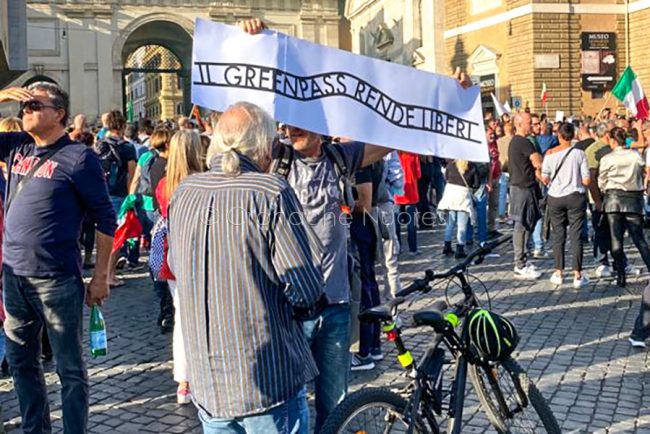 Un momento della manifestazione di di sabato a Roma (foto Filippo Sarti)