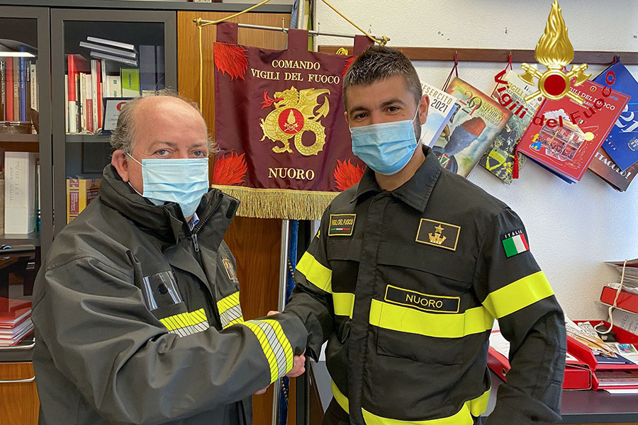 Promozioni al comando dei Vigili del Fuoco di Nuoro: l’ing. Mureddu è il nuovo direttore