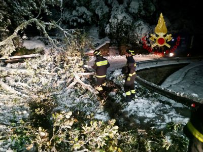 Un intervento dei Vigili del fuoco