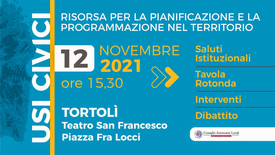 A Tortolì una tavola rotonda sul tema degli usi civici e lo sviluppo nel territorio