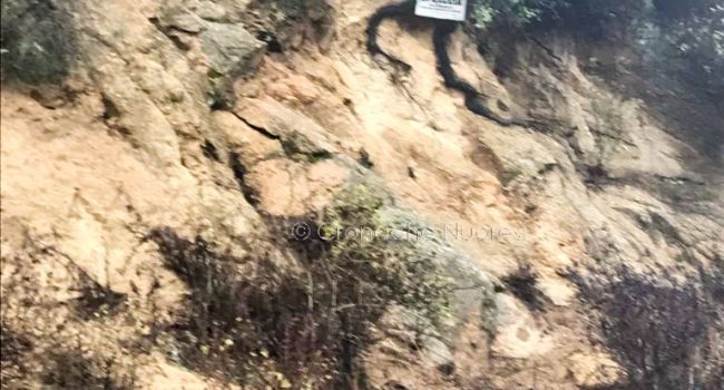 La frana all'Ortobene