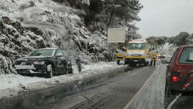 La scena dell'incidente alle porte di Nuoro