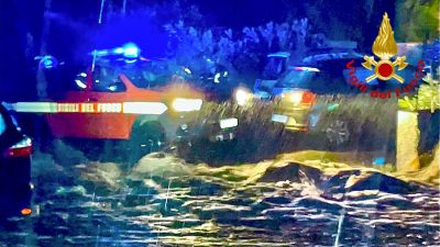 L'intervento dei Vigili del fuoco Porto Rotondo
